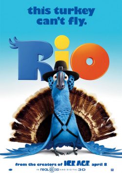 Rio (2011) BRRip 420p 300MB Dual Audio